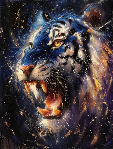 5D Diamond Painting Tiger, Diamond Painting Erwachsene Tier, DIY Basteln Erwachsene, Full Diamant Kunst Malerei Stickerei Kreuzstich Set, Zimmer Deko und Wanddekor, Als Geschenke 30x40cm 0-2880 5D Diamond Painting Tiger, Diamond Painting Erwachsene Tier, DIY Basteln Erwachsene, Full Diamant Kunst Malerei Stickerei Kreuzstich Set, Zimmer Deko und Wanddekor, Als Geschenke 30x40cm 0-2880 von MAYUPEOU