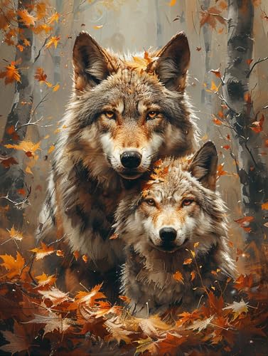 5D Diamond Painting Wolf, Diamond Painting Erwachsene Baum, DIY Basteln Erwachsene, Full Diamant Kunst Malerei Stickerei Kreuzstich Set, Zimmer Deko und Wanddekor, Als Geschenke 60X80cm 4-5372 5D Diamond Painting Wolf, Diamond Painting Erwachsene Baum, DIY Basteln Erwachsene, Full Diamant Kunst Malerei Stickerei Kreuzstich Set, Zimmer Deko und Wanddekor, Als Geschenke 60X80cm 4-5372 von MAYUPEOU