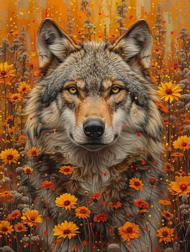 5D Diamond Painting Wolf, Diamond Painting Erwachsene Blume, DIY Basteln Erwachsene, Full Diamant Kunst Malerei Stickerei Kreuzstich Set, Zimmer Deko und Wanddekor, Als Geschenke 30x40cm I-2836 5D Diamond Painting Wolf, Diamond Painting Erwachsene Blume, DIY Basteln Erwachsene, Full Diamant Kunst Malerei Stickerei Kreuzstich Set, Zimmer Deko und Wanddekor, Als Geschenke 30x40cm I-2836 von MAYUPEOU