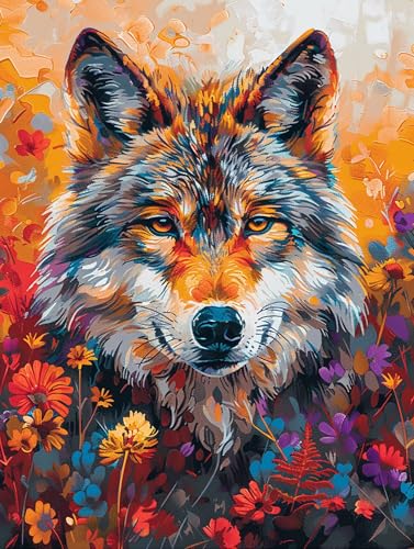 5D Diamond Painting Wolf, Diamond Painting Erwachsene Blume, DIY Basteln Erwachsene, Full Diamant Kunst Malerei Stickerei Kreuzstich Set, Zimmer Deko und Wanddekor, Als Geschenke 80X110cm E-2060 5D Diamond Painting Wolf, Diamond Painting Erwachsene Blume, DIY Basteln Erwachsene, Full Diamant Kunst Malerei Stickerei Kreuzstich Set, Zimmer Deko und Wanddekor, Als Geschenke 80X110cm E-2060 von MAYUPEOU