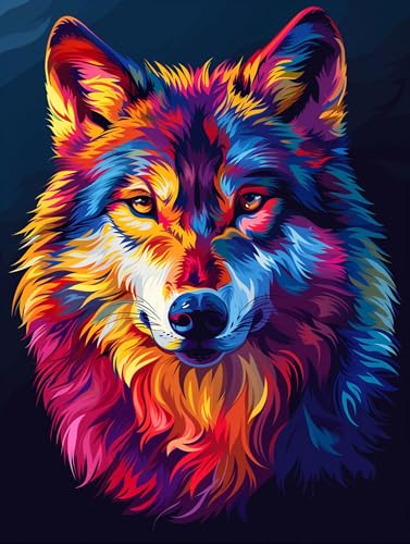 5D Diamond Painting Wolf, Diamond Painting Erwachsene Tier, DIY Basteln Erwachsene, Full Diamant Kunst Malerei Stickerei Kreuzstich Set, Zimmer Deko und Wanddekor, Als Geschenke 80X110cm R-4473 5D Diamond Painting Wolf, Diamond Painting Erwachsene Tier, DIY Basteln Erwachsene, Full Diamant Kunst Malerei Stickerei Kreuzstich Set, Zimmer Deko und Wanddekor, Als Geschenke 80X110cm R-4473 von MAYUPEOU