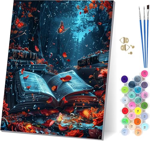 Buch Malen Nach Zahlen Erwachsene Mit Rahmen, Malen Nach Zahlen Schmetterling, DIY Set Erwachsene Mit 3 Pinseln und Acrylfarbe, Paint by Numbers für Deko Wohnzimmer und Wanddeko 70x95cm E-8844 Buch Malen Nach Zahlen Erwachsene Mit Rahmen, Malen Nach Zahlen Schmetterling, DIY Set Erwachsene Mit 3 Pinseln und Acrylfarbe, Paint by Numbers für Deko Wohnzimmer und Wanddeko 70x95cm E-8844 von MAYUPEOU