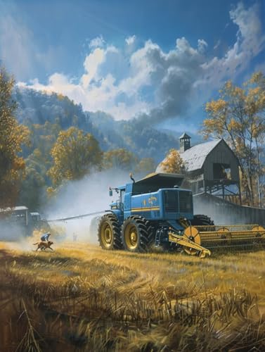 Diamant Painting Bilder Farm, Diamond Painting Erwachsene Landschaft, 5D DIY Full Drill Stickerei Kreuzstich Set, Mosaikherstellung Bastelset Erwachsene, für Deko Wohnzimmer Geschenke 80X110cm B-3107 Diamant Painting Bilder Farm, Diamond Painting Erwachsene Landschaft, 5D DIY Full Drill Stickerei Kreuzstich Set, Mosaikherstellung Bastelset Erwachsene, für Deko Wohnzimmer Geschenke 80X110cm B-3107 von MAYUPEOU