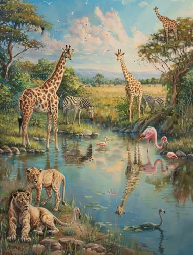 Diamant Painting Bilder Tier, Diamond Painting Erwachsene Landschaft, 5D DIY Full Drill Stickerei Kreuzstich Set, Mosaikherstellung Bastelset Erwachsene, für Deko Wohnzimmer Geschenke 60X70cm 6-2870 Diamant Painting Bilder Tier, Diamond Painting Erwachsene Landschaft, 5D DIY Full Drill Stickerei Kreuzstich Set, Mosaikherstellung Bastelset Erwachsene, für Deko Wohnzimmer Geschenke 60X70cm 6-2870 von MAYUPEOU