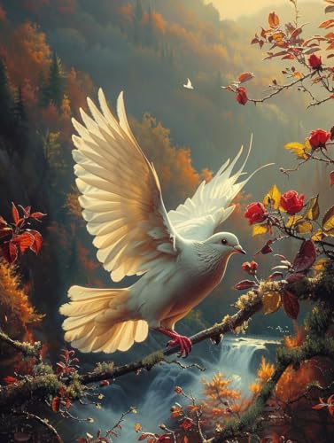 Diamant Painting Bilder Vogel, Diamond Painting Erwachsene Landschaft, 5D DIY Full Drill Stickerei Kreuzstich Set, Mosaikherstellung Bastelset Erwachsene, für Deko Wohnzimmer Geschenke 80X110cm 9-5850 Diamant Painting Bilder Vogel, Diamond Painting Erwachsene Landschaft, 5D DIY Full Drill Stickerei Kreuzstich Set, Mosaikherstellung Bastelset Erwachsene, für Deko Wohnzimmer Geschenke 80X110cm 9-5850 von MAYUPEOU
