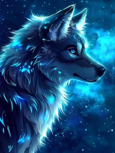 Diamant Painting Bilder Wolf, Diamond Painting Erwachsene Tier, 5D DIY Full Drill Stickerei Kreuzstich Set, Mosaikherstellung Bastelset Erwachsene, für Deko Wohnzimmer Geschenke 40X50cm 9-7514 Diamant Painting Bilder Wolf, Diamond Painting Erwachsene Tier, 5D DIY Full Drill Stickerei Kreuzstich Set, Mosaikherstellung Bastelset Erwachsene, für Deko Wohnzimmer Geschenke 40X50cm 9-7514 von MAYUPEOU