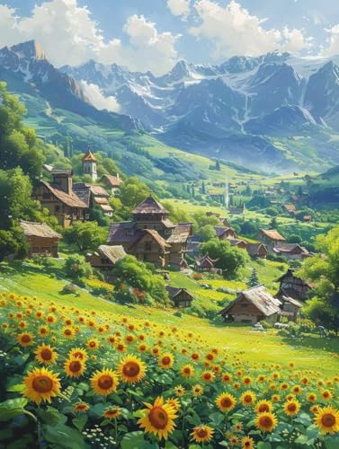 Diamond Painting Erwachsene Berg, Diamant Painting Bilder Landschaft, 5D DIY Full Drill Stickerei Kreuzstich Set, Mosaikherstellung Bastelset Erwachsene, für Deko Wohnzimmer Geschenke 100x135cm 8-6658 Diamond Painting Erwachsene Berg, Diamant Painting Bilder Landschaft, 5D DIY Full Drill Stickerei Kreuzstich Set, Mosaikherstellung Bastelset Erwachsene, für Deko Wohnzimmer Geschenke 100x135cm 8-6658 von MAYUPEOU