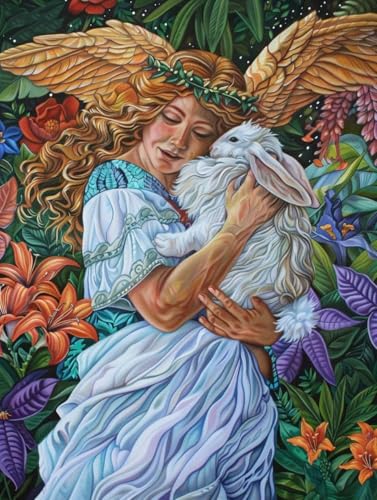 Diamond Painting Erwachsene Frau, Diamant Painting Bilder Kaninchen, 5D DIY Full Drill Stickerei Kreuzstich Set, Mosaikherstellung Bastelset Erwachsene, für Deko Wohnzimmer Geschenke 70x95cm 8-7810 Diamond Painting Erwachsene Frau, Diamant Painting Bilder Kaninchen, 5D DIY Full Drill Stickerei Kreuzstich Set, Mosaikherstellung Bastelset Erwachsene, für Deko Wohnzimmer Geschenke 70x95cm 8-7810 von MAYUPEOU