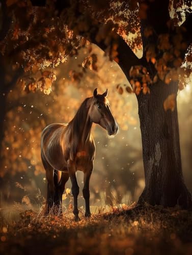 Diamond Painting Erwachsene Horse, Diamant Painting Bilder Tier, 5D DIY Full Drill Stickerei Kreuzstich Set, Mosaikherstellung Bastelset Erwachsene, für Deko Wohnzimmer Geschenke 70x95cm W-8645 Diamond Painting Erwachsene Horse, Diamant Painting Bilder Tier, 5D DIY Full Drill Stickerei Kreuzstich Set, Mosaikherstellung Bastelset Erwachsene, für Deko Wohnzimmer Geschenke 70x95cm W-8645 von MAYUPEOU