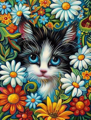 Diamond Painting Erwachsene Katze, Diamant Painting Bilder Blume, 5D DIY Full Drill Stickerei Kreuzstich Set, Mosaikherstellung Bastelset Erwachsene, für Deko Wohnzimmer Geschenke 50x65cm 4-6548 Diamond Painting Erwachsene Katze, Diamant Painting Bilder Blume, 5D DIY Full Drill Stickerei Kreuzstich Set, Mosaikherstellung Bastelset Erwachsene, für Deko Wohnzimmer Geschenke 50x65cm 4-6548 von MAYUPEOU