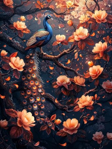 Diamond Painting Erwachsene Pfau, Diamant Painting Bilder Blume, 5D DIY Full Drill Stickerei Kreuzstich Set, Mosaikherstellung Bastelset Erwachsene, für Deko Wohnzimmer Geschenke 80X110cm 0-9763 Diamond Painting Erwachsene Pfau, Diamant Painting Bilder Blume, 5D DIY Full Drill Stickerei Kreuzstich Set, Mosaikherstellung Bastelset Erwachsene, für Deko Wohnzimmer Geschenke 80X110cm 0-9763 von MAYUPEOU