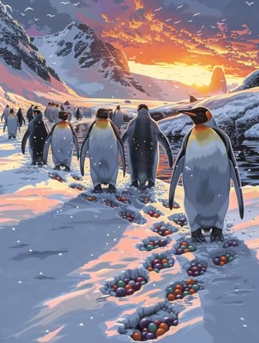 Diamond Painting Erwachsene Pinguin, Diamant Painting Bilder Sonnenuntergang, 5D DIY Full Drill Stickerei Kreuzstich Set, Mosaikherstellung Bastelset Erwachsene, für Deko Wohnzimmer 40X50cm J-3106 Diamond Painting Erwachsene Pinguin, Diamant Painting Bilder Sonnenuntergang, 5D DIY Full Drill Stickerei Kreuzstich Set, Mosaikherstellung Bastelset Erwachsene, für Deko Wohnzimmer 40X50cm J-3106 von MAYUPEOU
