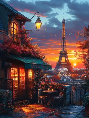 Diamond Painting Erwachsene Sonnenuntergang, Diamant Painting Bilder Eiffelturm, 5D DIY Full Drill Stickerei Kreuzstich Set, Bastelset Erwachsene, für Deko Wohnzimmer Geschenke 100x135cm T-7919 Diamond Painting Erwachsene Sonnenuntergang, Diamant Painting Bilder Eiffelturm, 5D DIY Full Drill Stickerei Kreuzstich Set, Bastelset Erwachsene, für Deko Wohnzimmer Geschenke 100x135cm T-7919 von MAYUPEOU