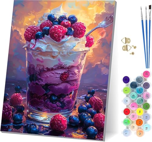 Eiscreme Malen Nach Zahlen Erwachsene Mit Rahmen, Malen Nach Zahlen Wassergeist, DIY Set Erwachsene Mit 3 Pinseln und Acrylfarbe, Paint by Numbers für Deko Wohnzimmer Geschenke 100x130cm N-9032 Eiscreme Malen Nach Zahlen Erwachsene Mit Rahmen, Malen Nach Zahlen Wassergeist, DIY Set Erwachsene Mit 3 Pinseln und Acrylfarbe, Paint by Numbers für Deko Wohnzimmer Geschenke 100x130cm N-9032 von MAYUPEOU