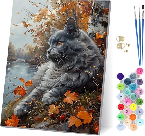 Katze Malen Nach Zahlen Erwachsene Mit Rahmen, Malen Nach Zahlen Baum, DIY Set Erwachsene Mit 3 Pinseln und Acrylfarbe, Paint by Numbers für Deko Wohnzimmer, Geschenke für Frauen 100x130cm 1-8331 Katze Malen Nach Zahlen Erwachsene Mit Rahmen, Malen Nach Zahlen Baum, DIY Set Erwachsene Mit 3 Pinseln und Acrylfarbe, Paint by Numbers für Deko Wohnzimmer, Geschenke für Frauen 100x130cm 1-8331 von MAYUPEOU