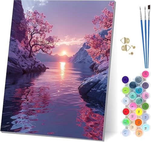 Landschaft Malen Nach Zahlen Erwachsene Mit Rahmen, Malen Nach Zahlen Baum, DIY Set Erwachsene Mit 3 Pinseln und Acrylfarbe, Paint by Numbers für Deko Wohnzimmer, Geschenke für Frauen 100x130cm 5-8144 Landschaft Malen Nach Zahlen Erwachsene Mit Rahmen, Malen Nach Zahlen Baum, DIY Set Erwachsene Mit 3 Pinseln und Acrylfarbe, Paint by Numbers für Deko Wohnzimmer, Geschenke für Frauen 100x130cm 5-8144 von MAYUPEOU