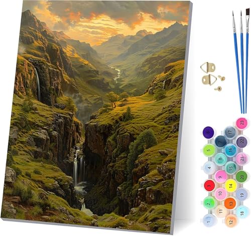 Landschaft Malen Nach Zahlen Erwachsene Mit Rahmen, Malen Nach Zahlen Berg, DIY Set Erwachsene Mit 3 Pinseln und Acrylfarbe, Paint by Numbers für Deko Wohnzimmer, Geschenke für Frauen 30x40cm 3-5559 Landschaft Malen Nach Zahlen Erwachsene Mit Rahmen, Malen Nach Zahlen Berg, DIY Set Erwachsene Mit 3 Pinseln und Acrylfarbe, Paint by Numbers für Deko Wohnzimmer, Geschenke für Frauen 30x40cm 3-5559 von MAYUPEOU