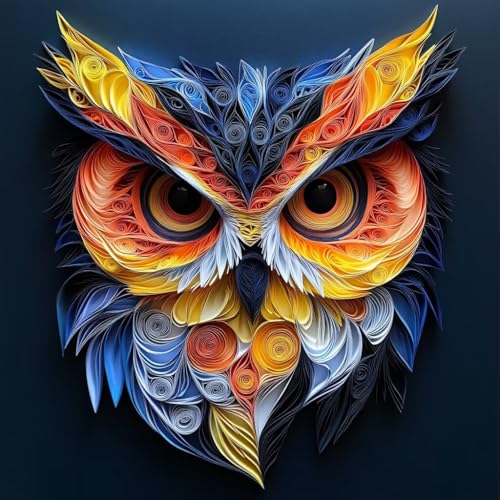 Malen Nach Zahlen Erwachsene Abstrakt, Malen Nach Zahlen für Zimmer Deko, Eule DIY Basteln Erwachsene Leinwand Kits, DIY Paint by Numbers Kits Mit Pinseln und Acrylfarbe, Geschenke, 100x100cm 4-6517 Malen Nach Zahlen Erwachsene Abstrakt, Malen Nach Zahlen für Zimmer Deko, Eule DIY Basteln Erwachsene Leinwand Kits, DIY Paint by Numbers Kits Mit Pinseln und Acrylfarbe, Geschenke, 100x100cm 4-6517 von MAYUPEOU