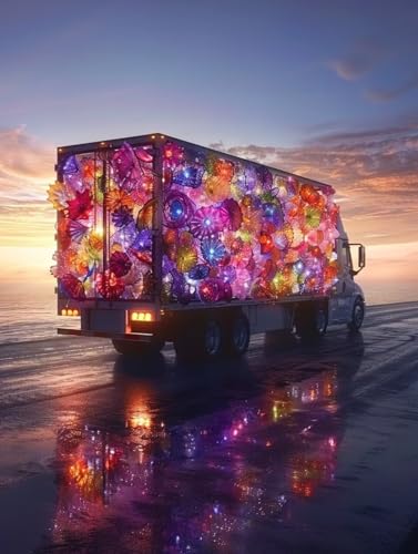 Malen Nach Zahlen Erwachsene Auto, Kunst Malen Nach Zahlen Kinder, Paint by Numbers DIY Set Erwachsene, Handgemalt Ölgemälde Kit mit 3 Pinseln und Acrylfarbe, Deko Wohnzimmer, (100x130cm) X-7878 von MAYUPEOU