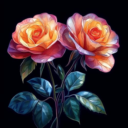 Malen Nach Zahlen Erwachsene Blume, Malen Nach Zahlen für Zimmer Deko, Rose DIY Basteln Erwachsene Leinwand Kits, DIY Paint by Numbers Kits Mit Pinseln und Acrylfarbe, Geschenke, 50x50cm 6-1406 Malen Nach Zahlen Erwachsene Blume, Malen Nach Zahlen für Zimmer Deko, Rose DIY Basteln Erwachsene Leinwand Kits, DIY Paint by Numbers Kits Mit Pinseln und Acrylfarbe, Geschenke, 50x50cm 6-1406 von MAYUPEOU