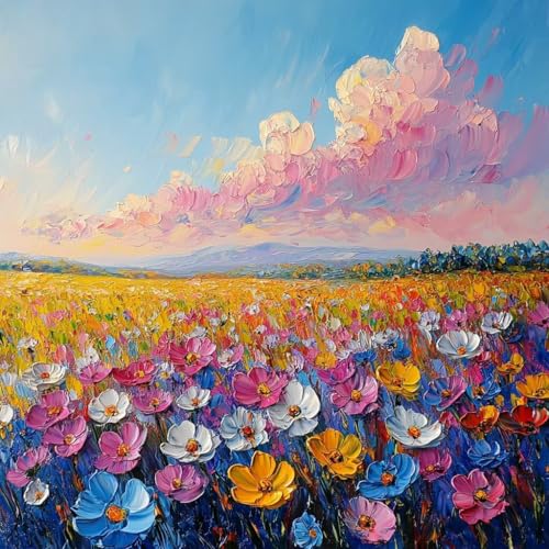 Malen Nach Zahlen Erwachsene Blume,DIY Malen Nach Zahlen Landschaft, DIY Basteln Erwachsene Leinwand Kits Mit Pinseln und Acrylfarbe, Paint by Numbers Kit für Anfänger, Deko Wohnzimmer, 45x45cm X-1600 Malen Nach Zahlen Erwachsene Blume,DIY Malen Nach Zahlen Landschaft, DIY Basteln Erwachsene Leinwand Kits Mit Pinseln und Acrylfarbe, Paint by Numbers Kit für Anfänger, Deko Wohnzimmer, 45x45cm X-1600 von MAYUPEOU