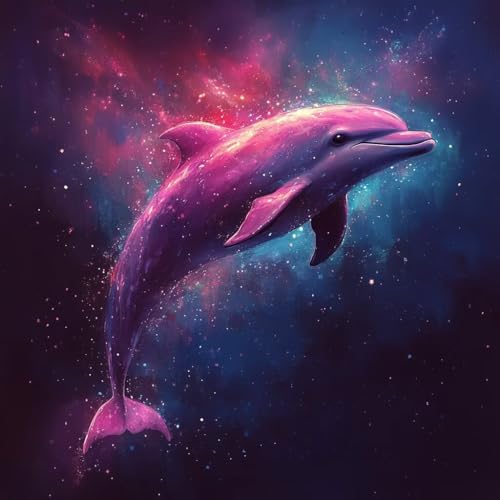 Malen Nach Zahlen Erwachsene Delphin, Malen Nach Zahlen für Zimmer Deko, Sternenhimmel DIY Basteln Erwachsene Leinwand Kits, DIY Paint by Numbers Kits Mit Pinseln und Acrylfarbe, 30x30cm 5-2855 Malen Nach Zahlen Erwachsene Delphin, Malen Nach Zahlen für Zimmer Deko, Sternenhimmel DIY Basteln Erwachsene Leinwand Kits, DIY Paint by Numbers Kits Mit Pinseln und Acrylfarbe, 30x30cm 5-2855 von MAYUPEOU