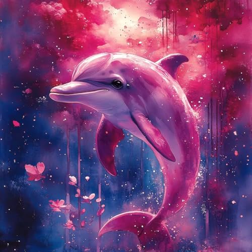 Malen Nach Zahlen Erwachsene Delphin,DIY Malen Nach Zahlen Blume, DIY Basteln Erwachsene Leinwand Kits Mit Pinseln und Acrylfarbe, Paint by Numbers Kits für Anfänger, Deko Wohnzimmer, 70x70cm 6-4652 Malen Nach Zahlen Erwachsene Delphin,DIY Malen Nach Zahlen Blume, DIY Basteln Erwachsene Leinwand Kits Mit Pinseln und Acrylfarbe, Paint by Numbers Kits für Anfänger, Deko Wohnzimmer, 70x70cm 6-4652 von MAYUPEOU
