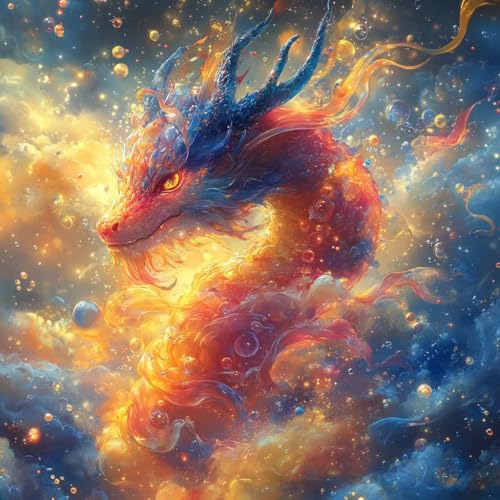 Malen Nach Zahlen Erwachsene Dragon,DIY Malen Nach Zahlen Farbe, DIY Basteln Erwachsene Leinwand Kits Mit Pinseln und Acrylfarbe, Paint by Numbers Kits für Anfänger, Deko Wohnzimmer, 50x50cm W-4022 Malen Nach Zahlen Erwachsene Dragon,DIY Malen Nach Zahlen Farbe, DIY Basteln Erwachsene Leinwand Kits Mit Pinseln und Acrylfarbe, Paint by Numbers Kits für Anfänger, Deko Wohnzimmer, 50x50cm W-4022 von MAYUPEOU