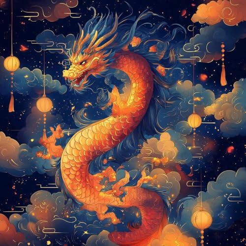 Malen Nach Zahlen Erwachsene Dragon,DIY Malen Nach Zahlen Tier, DIY Basteln Erwachsene Leinwand Kits Mit Pinseln und Acrylfarbe, Paint by Numbers Kits für Anfänger, Deko Wohnzimmer, 60x60cm 8-8177 Malen Nach Zahlen Erwachsene Dragon,DIY Malen Nach Zahlen Tier, DIY Basteln Erwachsene Leinwand Kits Mit Pinseln und Acrylfarbe, Paint by Numbers Kits für Anfänger, Deko Wohnzimmer, 60x60cm 8-8177 von MAYUPEOU
