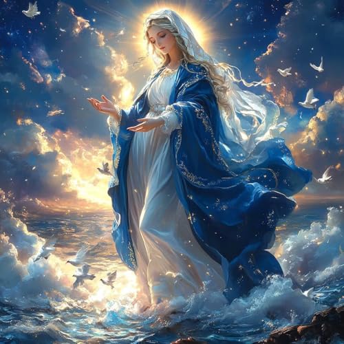 Malen Nach Zahlen Erwachsene Frau,DIY Malen Nach Zahlen Strand, DIY Basteln Erwachsene Leinwand Kits Mit Pinseln und Acrylfarbe, Paint by Numbers Kits für Anfänger, Deko Wohnzimmer, 60x60cm 3-3123 von MAYUPEOU