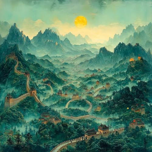 Malen Nach Zahlen Erwachsene GroßE Mauer, Malen Nach Zahlen für Zimmer Deko, Mond DIY Basteln Erwachsene Leinwand Kits, DIY Paint by Numbers Kits Mit Pinseln und Acrylfarbe, Geschenke, 45x45cm 7-2792 Malen Nach Zahlen Erwachsene GroßE Mauer, Malen Nach Zahlen für Zimmer Deko, Mond DIY Basteln Erwachsene Leinwand Kits, DIY Paint by Numbers Kits Mit Pinseln und Acrylfarbe, Geschenke, 45x45cm 7-2792 von MAYUPEOU
