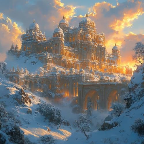 Malen Nach Zahlen Erwachsene Landschaft, Malen Nach Zahlen für Zimmer Deko, Winter DIY Basteln Erwachsene Leinwand Kits, DIY Paint by Numbers Kits Mit Pinseln und Acrylfarbe, Geschenke, 45x45cm 0-9373 Malen Nach Zahlen Erwachsene Landschaft, Malen Nach Zahlen für Zimmer Deko, Winter DIY Basteln Erwachsene Leinwand Kits, DIY Paint by Numbers Kits Mit Pinseln und Acrylfarbe, Geschenke, 45x45cm 0-9373 von MAYUPEOU