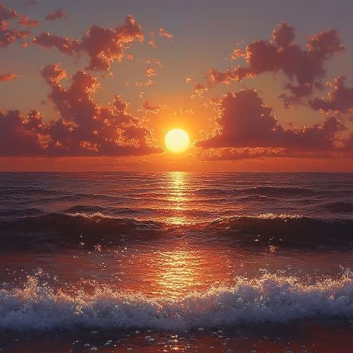 Malen Nach Zahlen Erwachsene Meeresmeereswellen, Malen Nach Zahlen für Zimmer Deko, Sunset DIY Basteln Erwachsene Leinwand Kits, DIY Paint by Numbers Kits Mit Pinseln und Acrylfarbe, 60x60cm 3-2218 Malen Nach Zahlen Erwachsene Meeresmeereswellen, Malen Nach Zahlen für Zimmer Deko, Sunset DIY Basteln Erwachsene Leinwand Kits, DIY Paint by Numbers Kits Mit Pinseln und Acrylfarbe, 60x60cm 3-2218 von MAYUPEOU