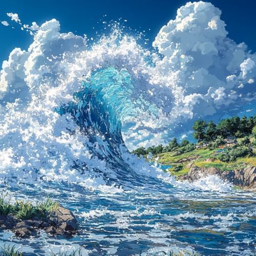 Malen Nach Zahlen Erwachsene Meeresmeereswellen,DIY Malen Nach Zahlen Pflanzen, DIY Basteln Erwachsene Leinwand Kits Mit Pinseln und Acrylfarbe, Paint by Numbers Kits für Anfänger, 30x30cm X-4628 Malen Nach Zahlen Erwachsene Meeresmeereswellen,DIY Malen Nach Zahlen Pflanzen, DIY Basteln Erwachsene Leinwand Kits Mit Pinseln und Acrylfarbe, Paint by Numbers Kits für Anfänger, 30x30cm X-4628 von MAYUPEOU