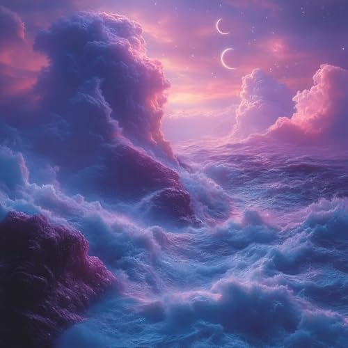 Malen Nach Zahlen Erwachsene Mond, Malen Nach Zahlen für Zimmer Deko, Cloud DIY Basteln Erwachsene Leinwand Kits, DIY Paint by Numbers Kits Mit Pinseln und Acrylfarbe, Geschenke, 70x70cm G-4923 Malen Nach Zahlen Erwachsene Mond, Malen Nach Zahlen für Zimmer Deko, Cloud DIY Basteln Erwachsene Leinwand Kits, DIY Paint by Numbers Kits Mit Pinseln und Acrylfarbe, Geschenke, 70x70cm G-4923 von MAYUPEOU