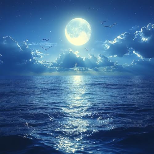 Malen Nach Zahlen Erwachsene Mond,DIY Malen Nach Zahlen Meer, DIY Basteln Erwachsene Leinwand Kits Mit Pinseln und Acrylfarbe, Paint by Numbers Kits für Anfänger, Deko Wohnzimmer, 100x100cm 2-8326 Malen Nach Zahlen Erwachsene Mond,DIY Malen Nach Zahlen Meer, DIY Basteln Erwachsene Leinwand Kits Mit Pinseln und Acrylfarbe, Paint by Numbers Kits für Anfänger, Deko Wohnzimmer, 100x100cm 2-8326 von MAYUPEOU