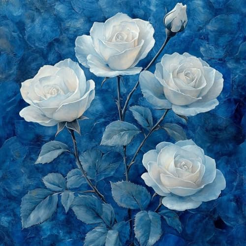 Malen Nach Zahlen Erwachsene Pflanzen, Malen Nach Zahlen für Zimmer Deko, Rose DIY Basteln Erwachsene Leinwand Kits, DIY Paint by Numbers Kits Mit Pinseln und Acrylfarbe, Geschenke, 100x100cm M-1091 Malen Nach Zahlen Erwachsene Pflanzen, Malen Nach Zahlen für Zimmer Deko, Rose DIY Basteln Erwachsene Leinwand Kits, DIY Paint by Numbers Kits Mit Pinseln und Acrylfarbe, Geschenke, 100x100cm M-1091 von MAYUPEOU