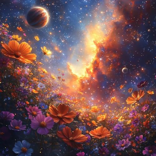Malen Nach Zahlen Erwachsene Planet,DIY Malen Nach Zahlen Blume, DIY Basteln Erwachsene Leinwand Kits Mit Pinseln und Acrylfarbe, Paint by Numbers Kits für Anfänger, Deko Wohnzimmer, 45x45cm 0-5065 Malen Nach Zahlen Erwachsene Planet,DIY Malen Nach Zahlen Blume, DIY Basteln Erwachsene Leinwand Kits Mit Pinseln und Acrylfarbe, Paint by Numbers Kits für Anfänger, Deko Wohnzimmer, 45x45cm 0-5065 von MAYUPEOU
