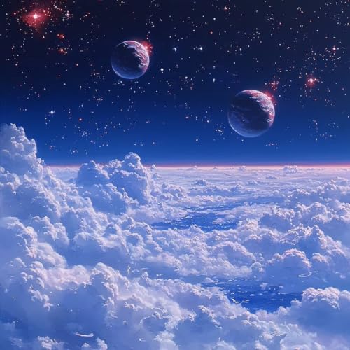 Malen Nach Zahlen Erwachsene Planet,DIY Malen Nach Zahlen Cloud, DIY Basteln Erwachsene Leinwand Kits Mit Pinseln und Acrylfarbe, Paint by Numbers Kits für Anfänger, Deko Wohnzimmer, 50x50cm Z-4970 Malen Nach Zahlen Erwachsene Planet,DIY Malen Nach Zahlen Cloud, DIY Basteln Erwachsene Leinwand Kits Mit Pinseln und Acrylfarbe, Paint by Numbers Kits für Anfänger, Deko Wohnzimmer, 50x50cm Z-4970 von MAYUPEOU