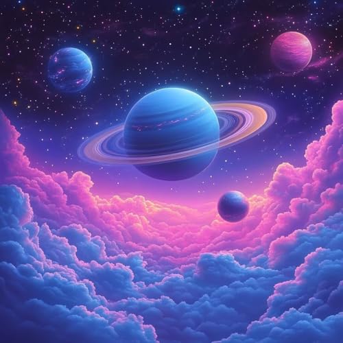 Malen Nach Zahlen Erwachsene Planet,DIY Malen Nach Zahlen Sternenhimmel, DIY Basteln Erwachsene Leinwand Kits Mit Pinseln und Acrylfarbe, Paint by Numbers Kits für Anfänger, Dekoration, 60x60cm M-6484 Malen Nach Zahlen Erwachsene Planet,DIY Malen Nach Zahlen Sternenhimmel, DIY Basteln Erwachsene Leinwand Kits Mit Pinseln und Acrylfarbe, Paint by Numbers Kits für Anfänger, Dekoration, 60x60cm M-6484 von MAYUPEOU