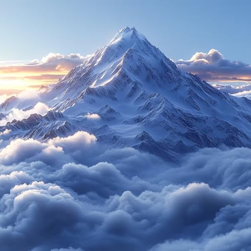 Malen Nach Zahlen Erwachsene Schneeberg, Malen Nach Zahlen für Zimmer Deko, Cloud DIY Basteln Erwachsene Leinwand Kits, DIY Paint by Numbers Kit Mit Pinseln und Acrylfarbe, Geschenke, 100x100cm D-2333 Malen Nach Zahlen Erwachsene Schneeberg, Malen Nach Zahlen für Zimmer Deko, Cloud DIY Basteln Erwachsene Leinwand Kits, DIY Paint by Numbers Kit Mit Pinseln und Acrylfarbe, Geschenke, 100x100cm D-2333 von MAYUPEOU