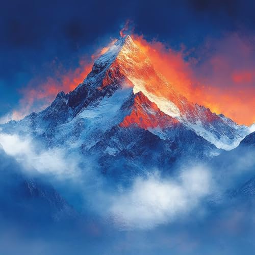 Malen Nach Zahlen Erwachsene Schneeberg,DIY Malen Nach Zahlen Landschaft, DIY Basteln Erwachsene Leinwand Kits Mit Pinseln und Acrylfarbe, Paint by Numbers Kit für Anfänger, Dekoration, 70x70cm K-7145 Malen Nach Zahlen Erwachsene Schneeberg,DIY Malen Nach Zahlen Landschaft, DIY Basteln Erwachsene Leinwand Kits Mit Pinseln und Acrylfarbe, Paint by Numbers Kit für Anfänger, Dekoration, 70x70cm K-7145 von MAYUPEOU
