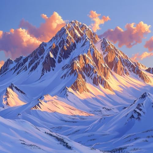 Malen Nach Zahlen Erwachsene Schneeberg,DIY Malen Nach Zahlen Sonnenuntergang, DIY Basteln Erwachsene Leinwand Kits Mit Pinseln und Acrylfarbe, Paint by Numbers Kits für Anfänger, 100x100cm 5-7299 Malen Nach Zahlen Erwachsene Schneeberg,DIY Malen Nach Zahlen Sonnenuntergang, DIY Basteln Erwachsene Leinwand Kits Mit Pinseln und Acrylfarbe, Paint by Numbers Kits für Anfänger, 100x100cm 5-7299 von MAYUPEOU