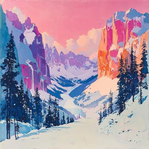 Malen Nach Zahlen Erwachsene Schneeszene,DIY Malen Nach Zahlen Sonnenuntergang, DIY Basteln Erwachsene Leinwand Kits Mit Pinseln und Acrylfarbe, Paint by Numbers Kits für Anfänger, 45x45cm 9-3121 Malen Nach Zahlen Erwachsene Schneeszene,DIY Malen Nach Zahlen Sonnenuntergang, DIY Basteln Erwachsene Leinwand Kits Mit Pinseln und Acrylfarbe, Paint by Numbers Kits für Anfänger, 45x45cm 9-3121 von MAYUPEOU