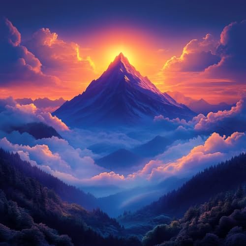 Malen Nach Zahlen Erwachsene Sonnenuntergang,DIY Malen Nach Zahlen Schneeberg, DIY Basteln Erwachsene Leinwand Kits Mit Pinseln und Acrylfarbe, Paint by Numbers Kits für Anfänger, 70x70cm 9-9691 Malen Nach Zahlen Erwachsene Sonnenuntergang,DIY Malen Nach Zahlen Schneeberg, DIY Basteln Erwachsene Leinwand Kits Mit Pinseln und Acrylfarbe, Paint by Numbers Kits für Anfänger, 70x70cm 9-9691 von MAYUPEOU