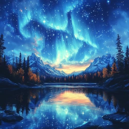 Malen Nach Zahlen Erwachsene Sternenhimmel,DIY Malen Nach Zahlen Schneeszene, DIY Basteln Erwachsene Leinwand Kits Mit Pinseln und Acrylfarbe, Paint by Numbers Kits für Anfänger, 60x60cm W-4605 Malen Nach Zahlen Erwachsene Sternenhimmel,DIY Malen Nach Zahlen Schneeszene, DIY Basteln Erwachsene Leinwand Kits Mit Pinseln und Acrylfarbe, Paint by Numbers Kits für Anfänger, 60x60cm W-4605 von MAYUPEOU