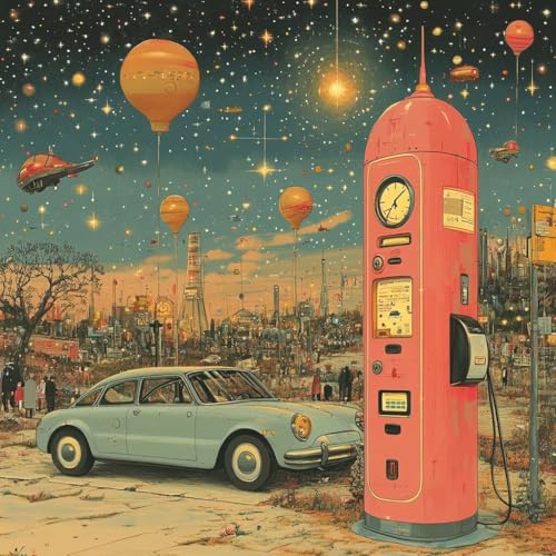 Malen Nach Zahlen Erwachsene VerträUmt, Malen Nach Zahlen für Zimmer Deko, Auto DIY Basteln Erwachsene Leinwand Kits, DIY Paint by Numbers Kits Mit Pinseln und Acrylfarbe, Geschenke, 100x100cm A-4302 von MAYUPEOU