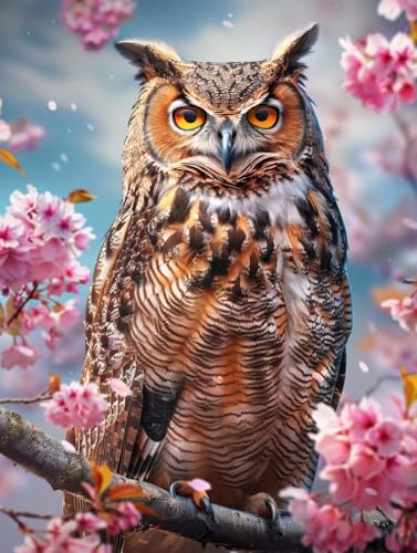 Malen Nach Zahlen Erwachsene Vogel, Blume Malen Nach Zahlen Kinder, Paint by Numbers DIY Set Erwachsene, Handgemalt Ölgemälde Kit mit 3 Pinseln und Acrylfarbe, Deko Wohnzimmer, (100x135cm) 7-4034 von MAYUPEOU