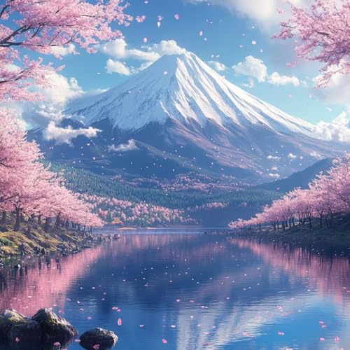 Malen Nach Zahlen Erwachsene Vulkan Fuji,DIY Malen Nach Zahlen Blume, DIY Basteln Erwachsene Leinwand Kits Mit Pinseln und Acrylfarbe, Paint by Numbers Kits für Anfänger, Dekoration, 30x30cm J-7363 Malen Nach Zahlen Erwachsene Vulkan Fuji,DIY Malen Nach Zahlen Blume, DIY Basteln Erwachsene Leinwand Kits Mit Pinseln und Acrylfarbe, Paint by Numbers Kits für Anfänger, Dekoration, 30x30cm J-7363 von MAYUPEOU