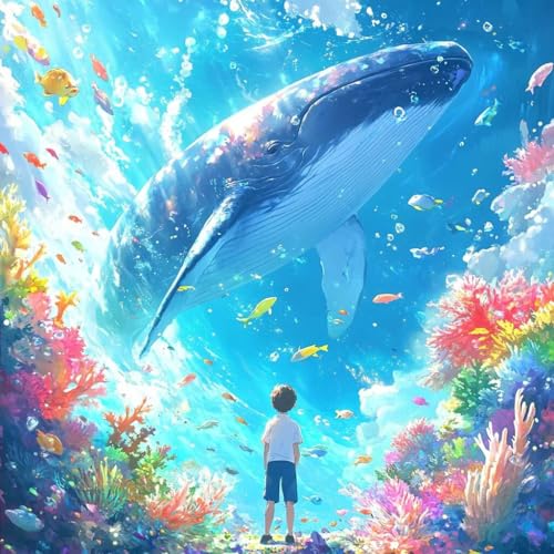 Malen Nach Zahlen Erwachsene Wal,DIY Malen Nach Zahlen Meer, DIY Basteln Erwachsene Leinwand Kits Mit Pinseln und Acrylfarbe, Paint by Numbers Kits für Anfänger, Deko Wohnzimmer, 60x60cm G-3218 Malen Nach Zahlen Erwachsene Wal,DIY Malen Nach Zahlen Meer, DIY Basteln Erwachsene Leinwand Kits Mit Pinseln und Acrylfarbe, Paint by Numbers Kits für Anfänger, Deko Wohnzimmer, 60x60cm G-3218 von MAYUPEOU